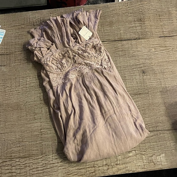 Free People Adella Corset Strapless Dress. - Picture 4 of 6